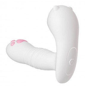 MizzZee - Cute Cat Pleasure Suction Thrusting Wearable (Support Connect WeChat Mini Programs - Chargeable)